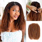 QVR 1 PC Afro kinky Bulk Hair Extensions For Braiding Dreadlock Human Hair