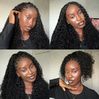 QVR Miracle Knots X Half Wig Hack Seamless Miracle Braids Human Hair Crochet Weave Hair Extension