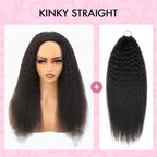 QVR Miracle Knots X Half Wig Hack Seamless Miracle Braids Human Hair Crochet Weave Hair Extension