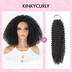 QVR Miracle Knots X Half Wig Hack Seamless Miracle Braids Human Hair Crochet Weave Hair Extension