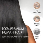 QVR Burmese Curly Feather Crochet Human Hair Ombre Brown #T1B/4 Machine Made Crochet Weave Hair Extensions