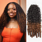QVR Burmese Curly Feather Crochet Human Hair Dark Burgundy #99J Machine Made Crochet Weave Hair Extensions