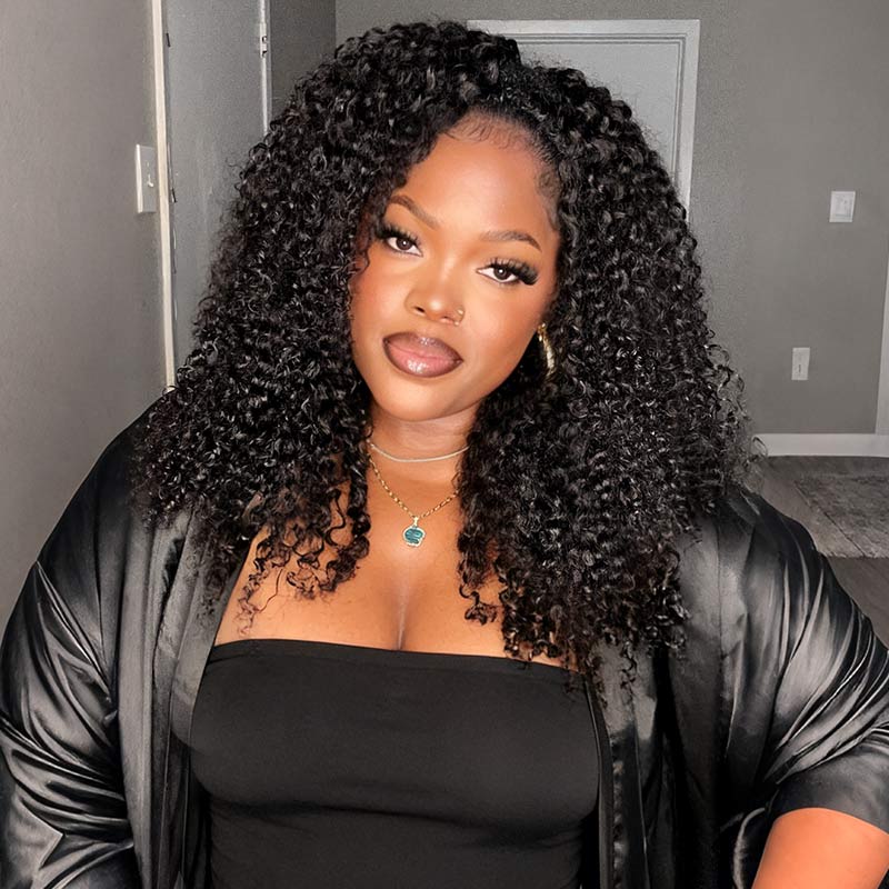 QVR Burmese Curly Hair Bundle With Spiral curls Double Drawn Virgin Human Hair Weave