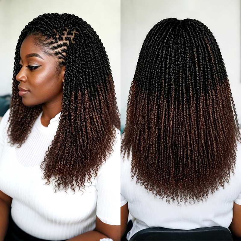 QVR 1 PC Afro kinky Bulk Hair Extensions For Braiding Dreadlock Human Hair