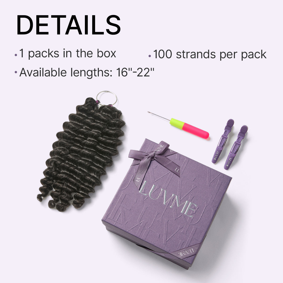 Readitress™ Pre-Separated Feather Crochet Human Hair for Miracle Knots Boho Braids | Deep Wave, Burmese Curly Protective Style (Free Gifts Included)  - US Only