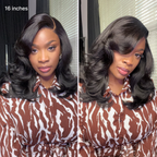 Effortlessly Chic Butterfly Cut Layered Wavy Glueless HD Minimalist Lace Short Wig