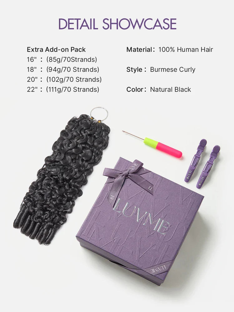 Readitress™ Pre-Separated Feather Crochet Human Hair for Miracle Knots Boho Braids | Deep Wave, Burmese Curly Protective Style (Free Gifts Included)  - US Only