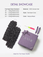 Readitress™ Pre-Separated Feather Crochet Human Hair for Miracle Knots Boho Braids | Deep Wave, Burmese Curly Protective Style (Free Gifts Included)  - US Only