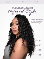 Readitress™ Pre-Separated Feather Crochet Human Hair for Miracle Knots Boho Braids | Deep Wave, Burmese Curly Protective Style (Free Gifts Included)  - US Only