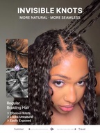 Readitress™ Pre-Separated Feather Crochet Human Hair for Miracle Knots Boho Braids | Deep Wave, Burmese Curly Protective Style (Free Gifts Included)  - US Only