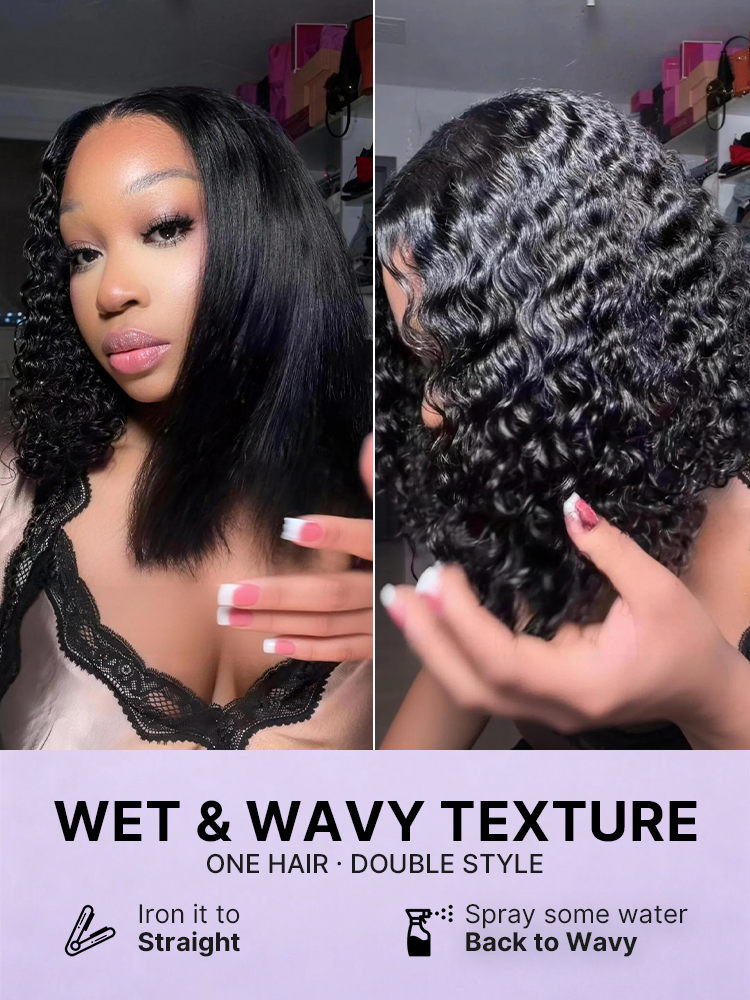 Readitress™ Pre-Separated Feather Crochet Human Hair for Miracle Knots Boho Braids | Deep Wave, Burmese Curly Protective Style (Free Gifts Included)  - US Only