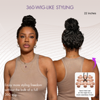 PreMax 180% / 250% Density Water Wave Glueless Flexi-Fit Drawstring 13x4 Frontal Lace Fluffy Curly Wig Pre-Cut Lace