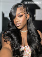 NatureMAX™ 200% Density Loose Wave Glueless 13x6 HD Lace Front Wig Human Hair Pre-Cut Lace Flexi-Fit Drawstring Cap