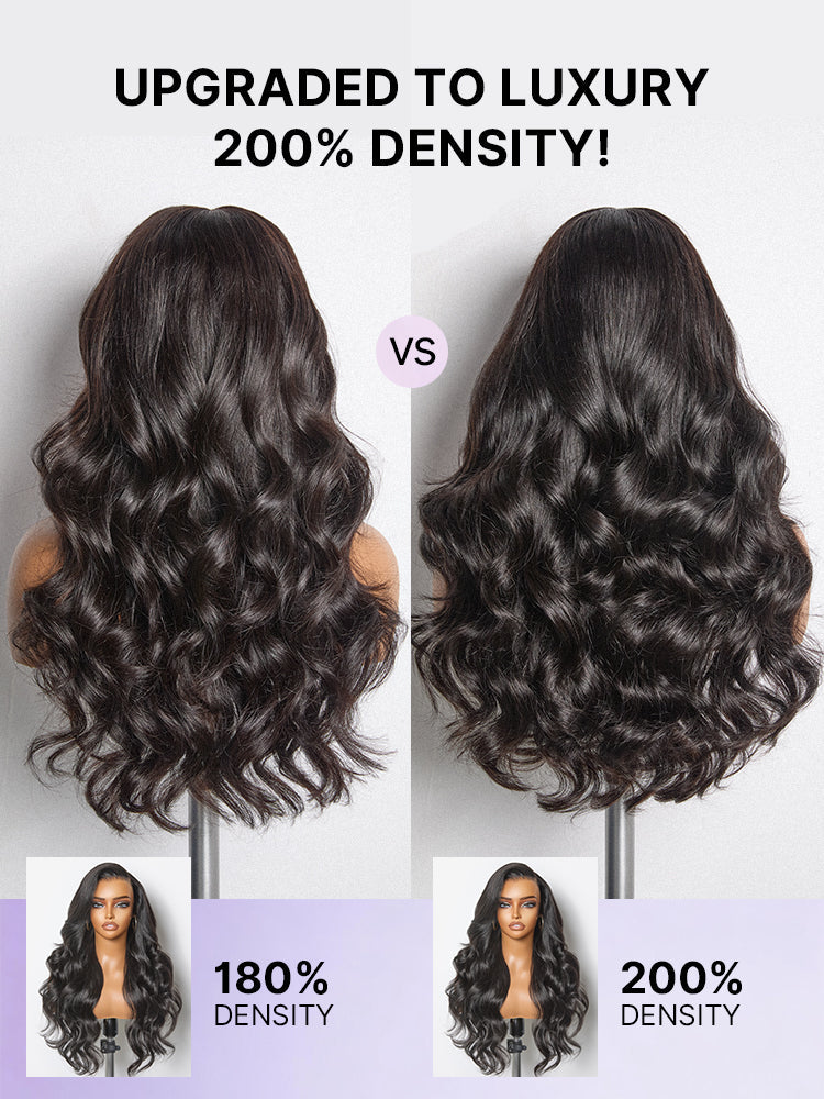 NatureMAX™ 200% Density Loose Wave Glueless 13x6 HD Lace Front Wig Human Hair Pre-Cut Lace Flexi-Fit Drawstring Cap