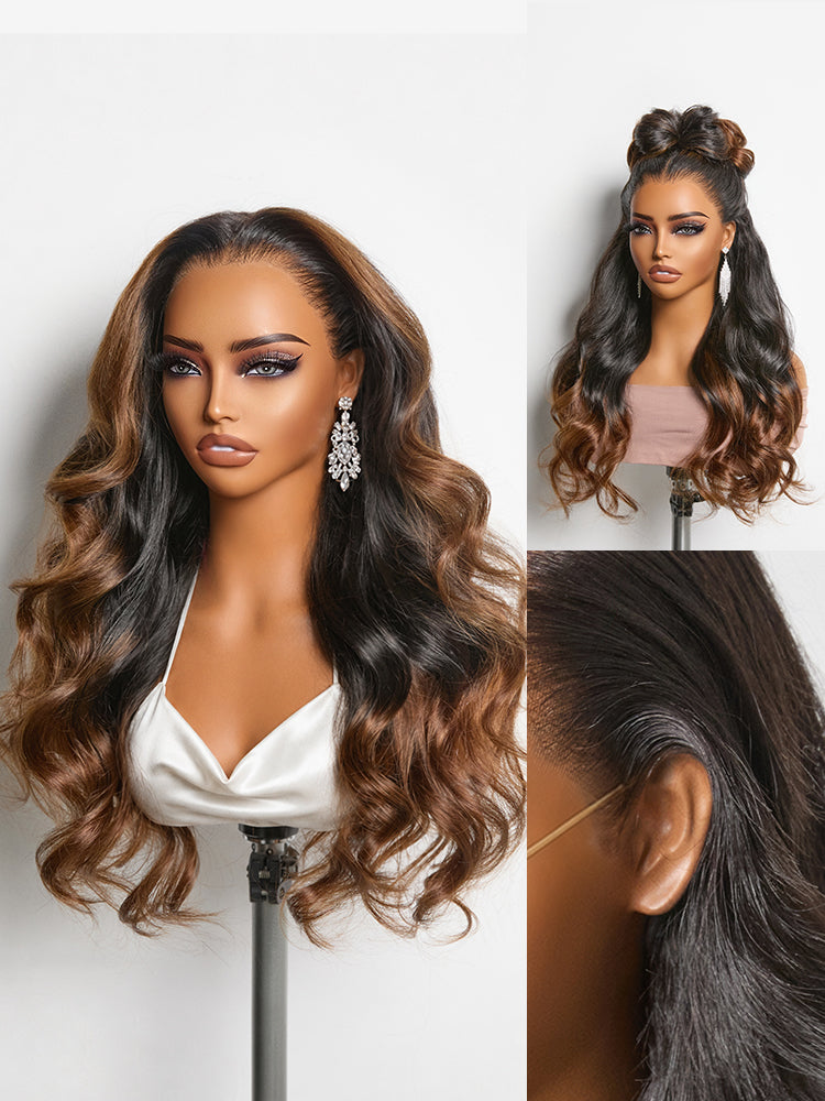 NatureMAX™ 200% Density Loose Wave Glueless 13x6 HD Lace Front Wig Human Hair Pre-Cut Lace Flexi-Fit Drawstring Cap
