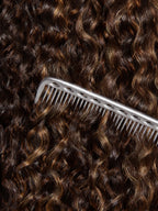 Luvme All-Day Comfort™ Wig PartingMax Brown Highlights Funmi Curly 7x6 Closure HD Lace Glueless Wig Pre Cut Lace