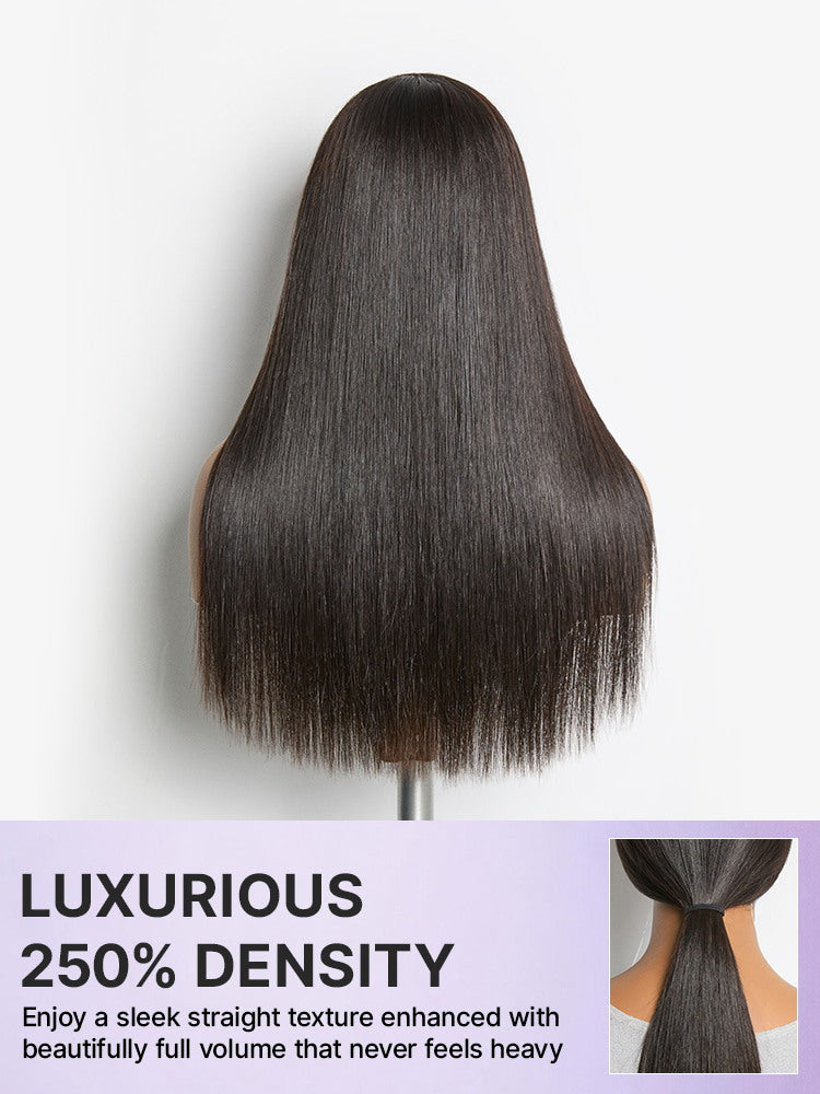 US Only | Luvme All-Day Comfort™ Wig 180% / 250% Density Bone Straight with Baby Hair PartingMax Glueless 7x6 Closure HD Lace Wig Pre-Cut Lace