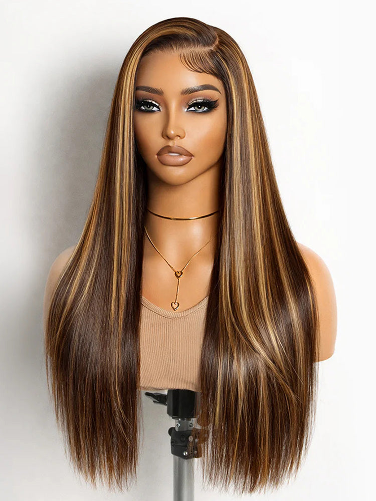 US Only | Luvme All-Day Comfort™ Wig 180% / 250% Density Bone Straight with Baby Hair PartingMax Glueless 7x6 Closure HD Lace Wig Pre-Cut Lace