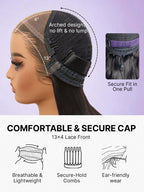 PreMax Wigs | Super Natural Hairline Silky Blunt Cut Bob Glueless 13x4 Frontal Lace Human Hair Short Wig Pre-Cut Lace