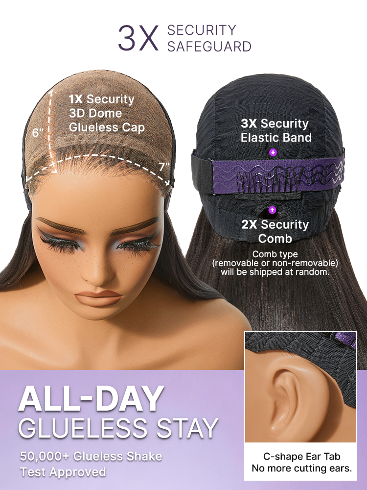 Luvme All-Day Comfort™ Wig 180% Density Honey Golden Blonde Loose Body Wave 7x6 Closure HD Lace Human Hair Wig Pre-Cut Lace