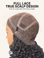 OwnScalp™ French Curl Knotless Boho Braids HD Full Lace Long Wig Flexi Fit Invisi Drawstring Cap - US Only