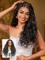 OwnScalp™ French Curl Knotless Boho Braids HD Full Lace Long Wig Flexi Fit Invisi Drawstring Cap - US Only