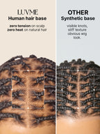 OwnScalp™ French Curl Knotless Boho Braids HD Full Lace Long Wig Flexi Fit Invisi Drawstring Cap - US Only