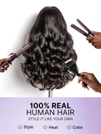 Luvme All-Day Comfort™ Wig 180% Density Loose Body Wave Glueless 7x6 Closure HD Lace Human Hair Wig with Bangs Pre-Cut Lace
