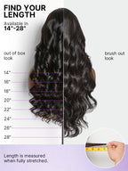 Luvme All-Day Comfort™ Wig 180% Density Loose Body Wave Glueless 7x6 Closure HD Lace Human Hair Wig with Bangs Pre-Cut Lace