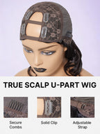 Body Wave / Straight / Kinky / Deep Wave Human Hair U Part Wig