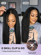 Body Wave / Straight / Kinky / Deep Wave Human Hair U Part Wig
