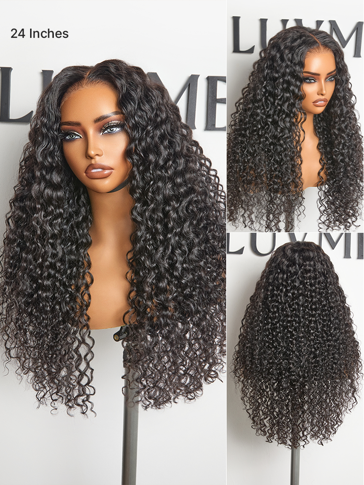 AiryFit™ Scalp Care Wigs | Effortless Water Wave Snugfit Glueless 5x5 Closure Pre-Cut Lace Curly Wig