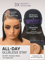 AiryFit™ Scalp Care Wigs | Effortless Water Wave Snugfit Glueless 5x5 Closure Pre-Cut Lace Curly Wig
