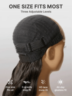 AiryFit™ Scalp Care Wigs - Silky Straight Middle Part Glueless 5x5 Closure Lace Long Wig Pre-Cut Lace