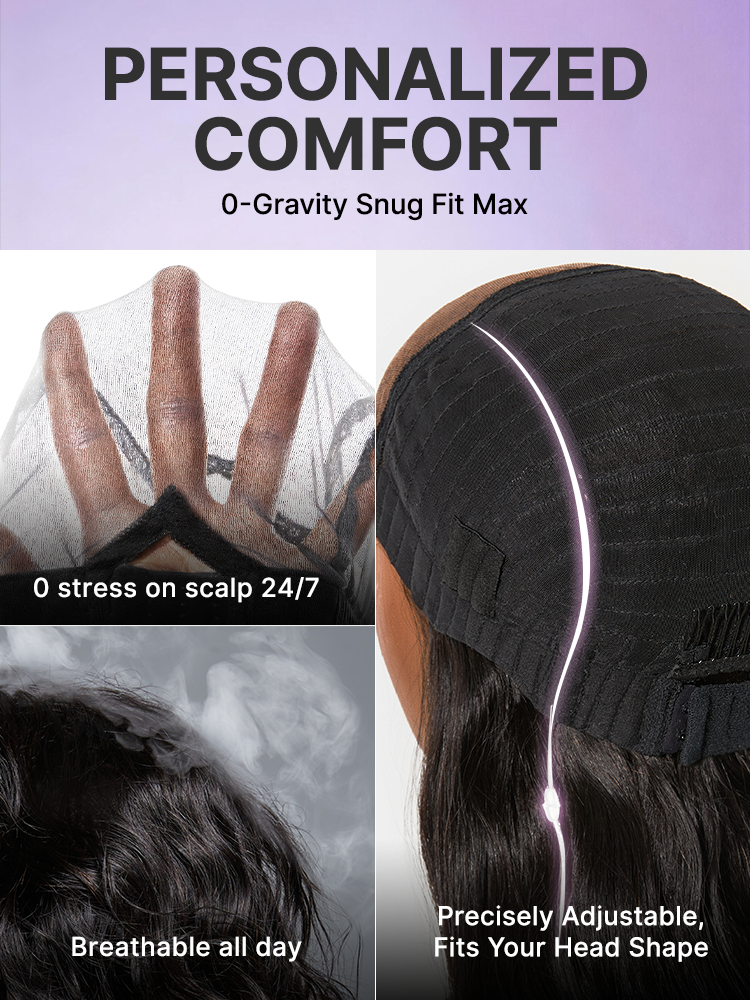MyOwn-Fit™ PartingMax Glueless Wig 180% Density Light Yaki Body Wave 7x6 Closure HD Lace Wig Flexi-Fit Invisi Drawstring Cap & Pre-Cut Lace