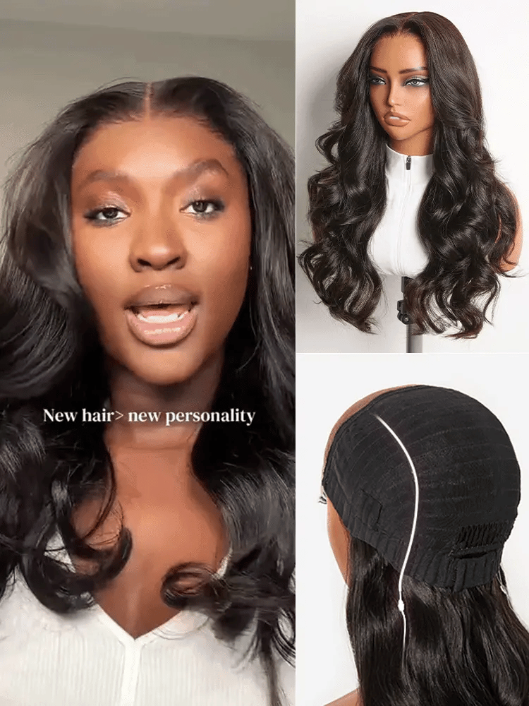 MyOwn-Fit™ PartingMax Glueless Wig 180% Density Light Yaki Body Wave 7x6 Closure HD Lace Wig Flexi-Fit Invisi Drawstring Cap & Pre-Cut Lace