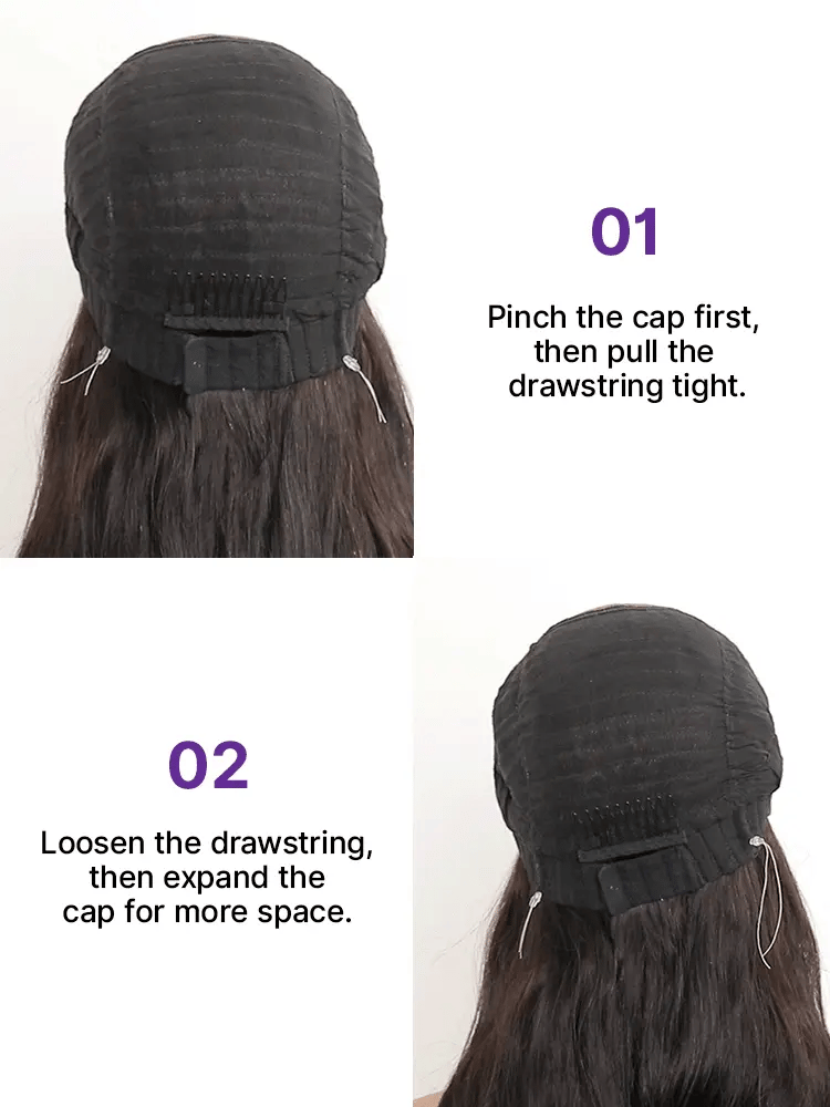 MyOwn-Fit™ PartingMax Glueless Wig 180% Density Light Yaki Body Wave 7x6 Closure HD Lace Wig Flexi-Fit Invisi Drawstring Cap & Pre-Cut Lace