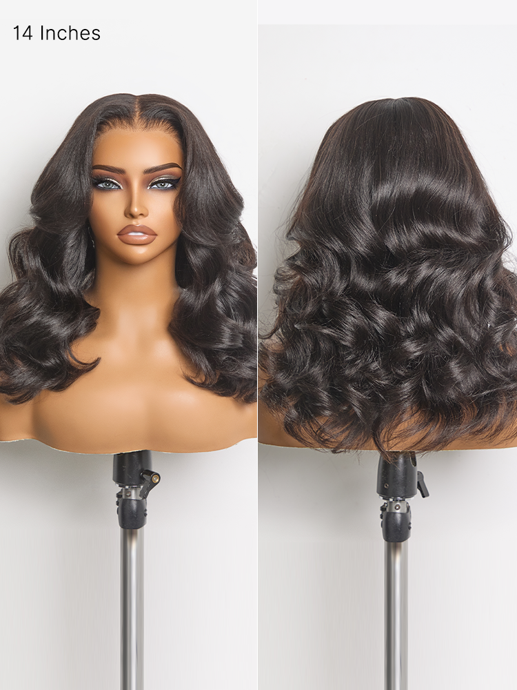 MyOwn-Fit™ PartingMax Glueless Wig 180% Density Light Yaki Body Wave 7x6 Closure HD Lace Wig Flexi-Fit Invisi Drawstring Cap & Pre-Cut Lace