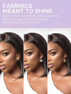 NatureMAX™ 200% / 250% Density Loose Wave Glueless Ear-to-ear 13x4 HD Lace Front Wig Pre-Cut Lace Flexi-Fit Drawstring Cap