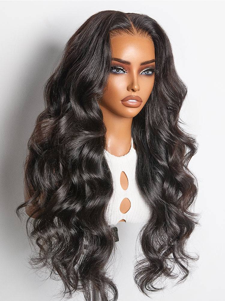 NatureMAX™ 200% / 250% Density Loose Wave Glueless Ear-to-ear 13x4 HD Lace Front Wig Pre-Cut Lace Flexi-Fit Drawstring Cap