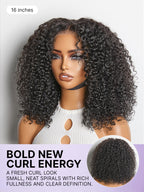 Beginner Friendly 200% Density Glueless 5x5 Closure Pre-Cut Lace Afro Curly Wig One Size Fits All Cap