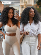 Beginner Friendly 200% Density Glueless 5x5 Closure Pre-Cut Lace Afro Curly Wig One Size Fits All Cap