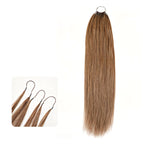 QVR Silk Straight Feather Crochet Human Hair Platinum Blonde #1001 Machine Made Crochet Weave Hair Extensions