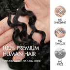 QVR Burmese Curly PU Clip In Hair Extensions 9PCS 5PCS Volumizer Human Hair
