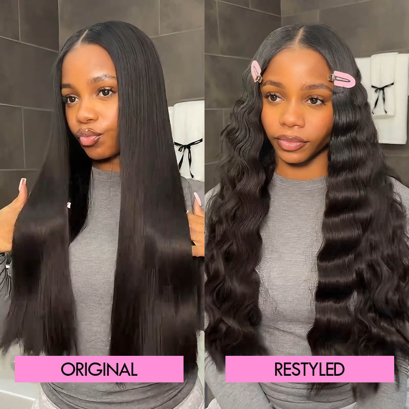QVR Upgraded Invisible Edge 9PCS PU Clip Ins Extensions 5PCS Volumizer Natural Straight Seamless Clip In Human Hair