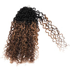 QVR Twist Curly Feather Crochet Human Hair Honey Blonde Miracle Knots Crochet Weave Hair Extensions