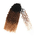 QVR Twist Curly Feather Crochet Human Hair Honey Blonde Miracle Knots Crochet Weave Hair Extensions