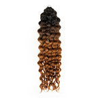 QVR #2/30 Mixed Subtle Ombre Feather Crochet Human Hair Water Wave Miracle Knots Crochet Weave Hair Extensions