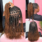 QVR Ombre Brown #T1B/30 Afro kinky Bulk Human Hair for Braiding & Twists