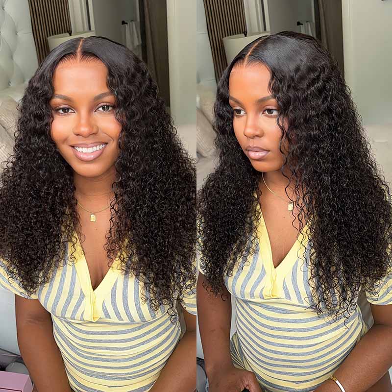 QVR Burmese Curly 5X5 Lace Closure Wig Wear To Go 4Pre Design Virgin Human Hair Wigs